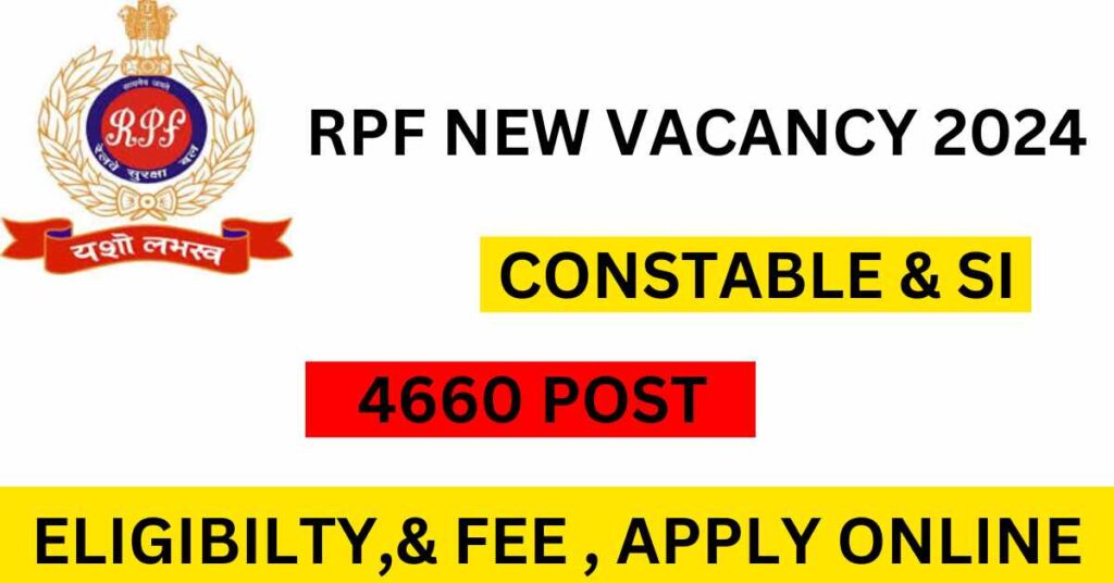 rpf 2024 vacancies si and constable 